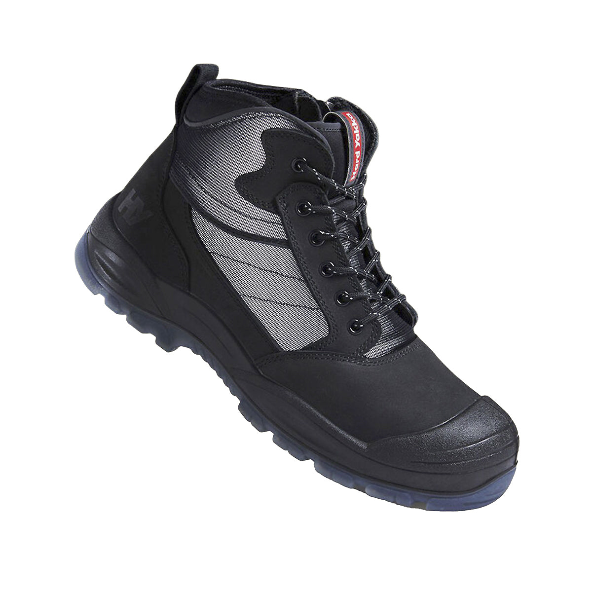 NITE VISION HI VIS LACE UP STEEL TOE SAFETY BOOT - BLACK