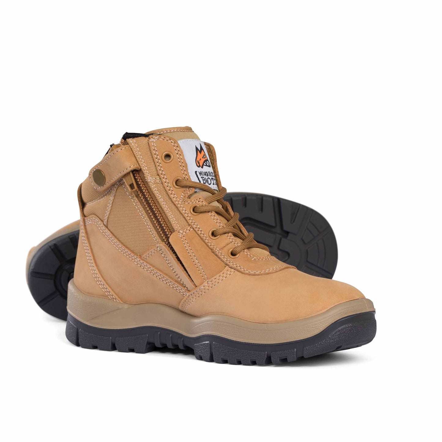 Wheat Mongrel ZipSider Boot (With Steel Toe Cap)