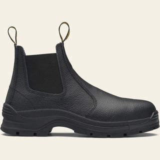 Black Elastic Sided Boots
