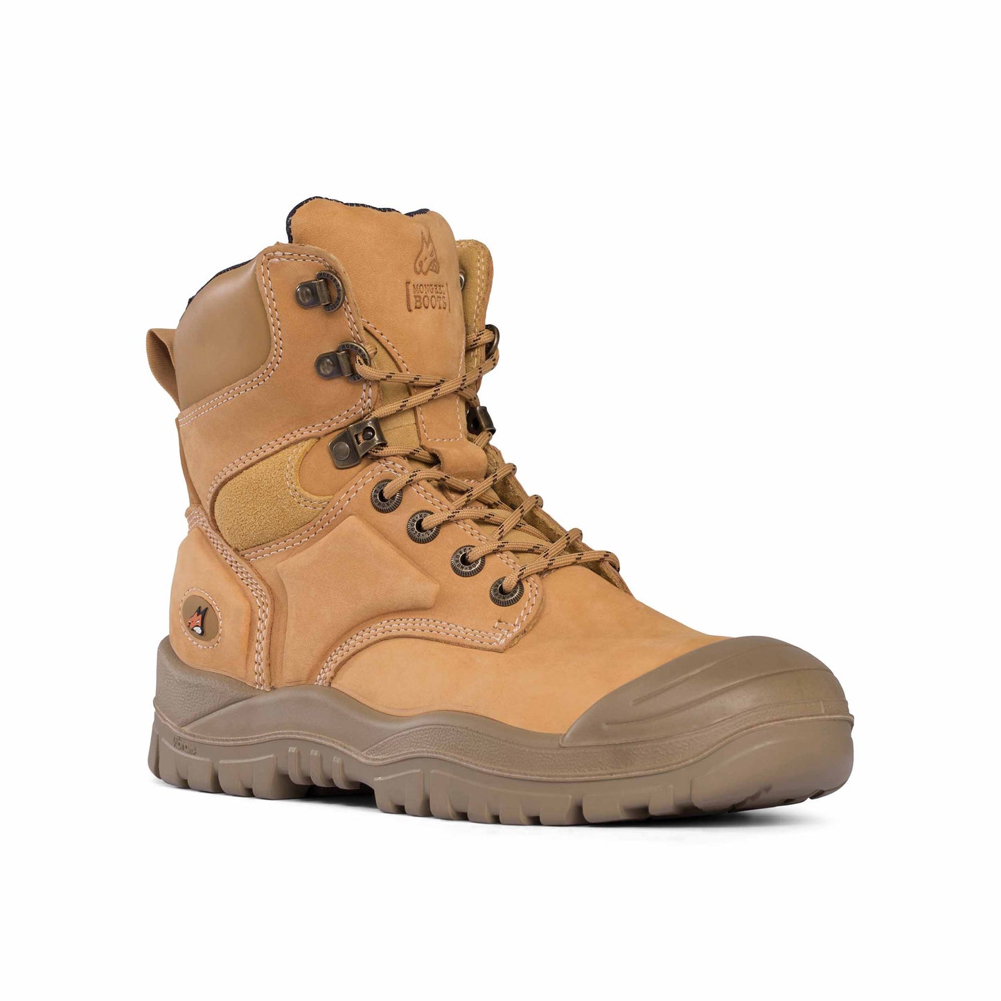 High Leg Lace Up Boot w/ Scuff Cap