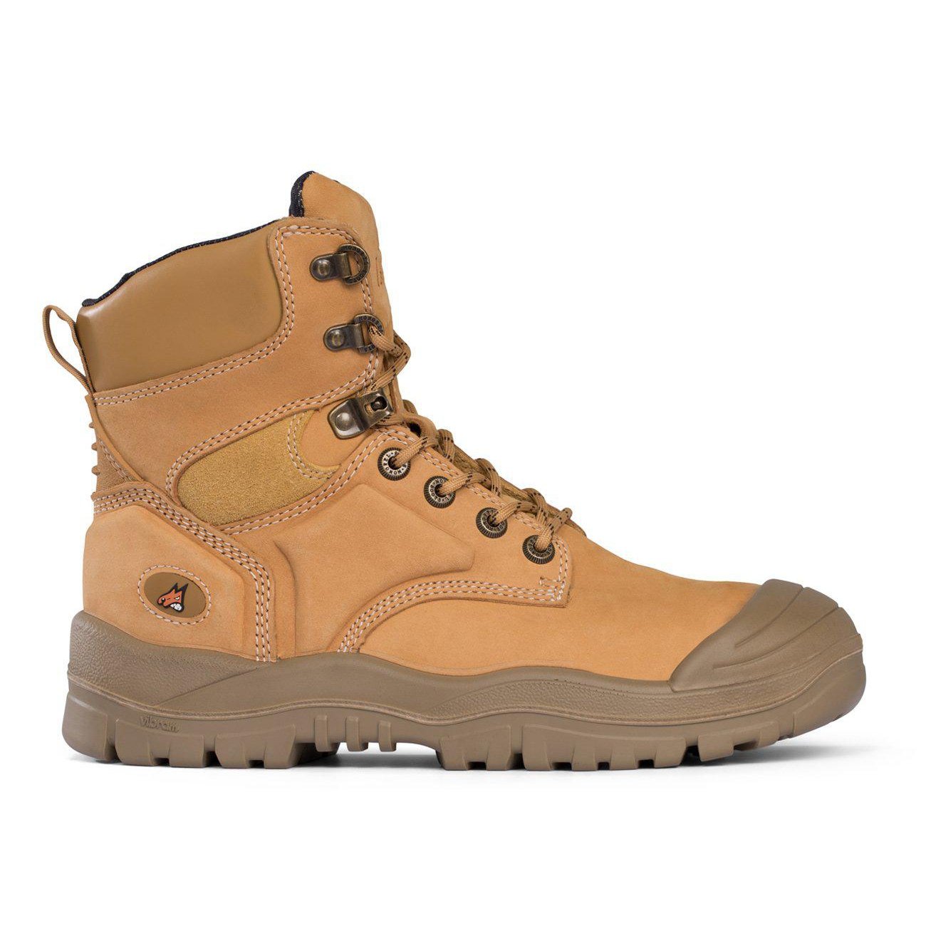 High Leg Lace Up Boot w/ Scuff Cap
