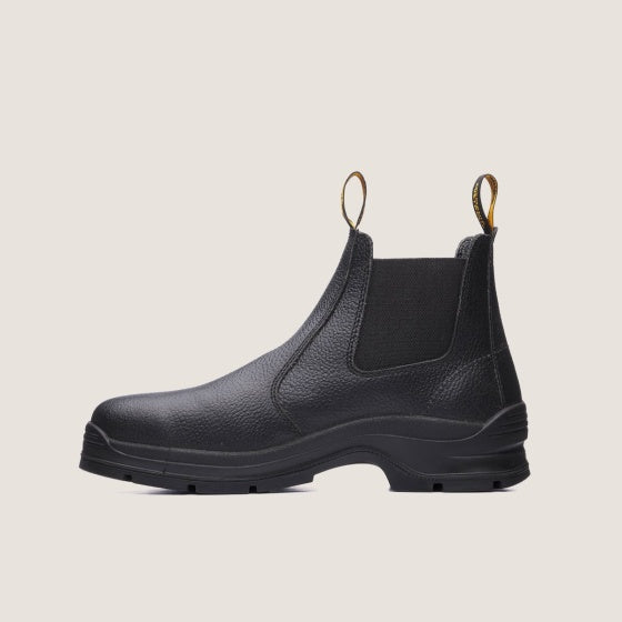 Black Elastic Sided Boots