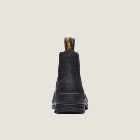 Black Elastic Sided Boots