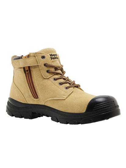 GRAVEL LACE UP STEEL TOE SAFETY BOOT - SAND