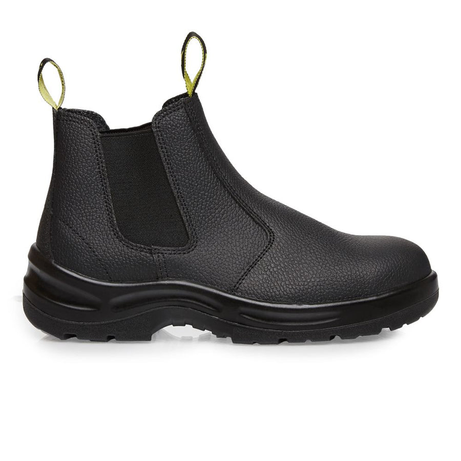 MFW18111-BULL SLIP ON WORK BOOT-Black