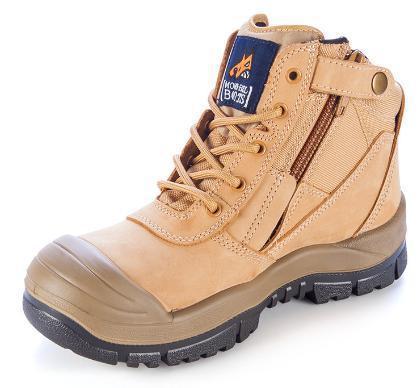 Wheat colored Boot-High Leg ZipSider