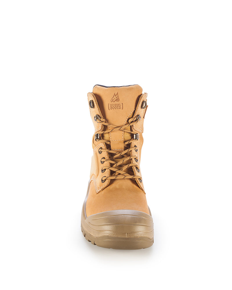 Mongrel Wheat High Leg ZipSider Boot w/ Scuff Cap