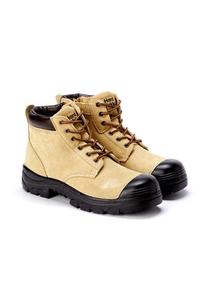 GRAVEL LACE UP STEEL TOE SAFETY BOOT - SAND