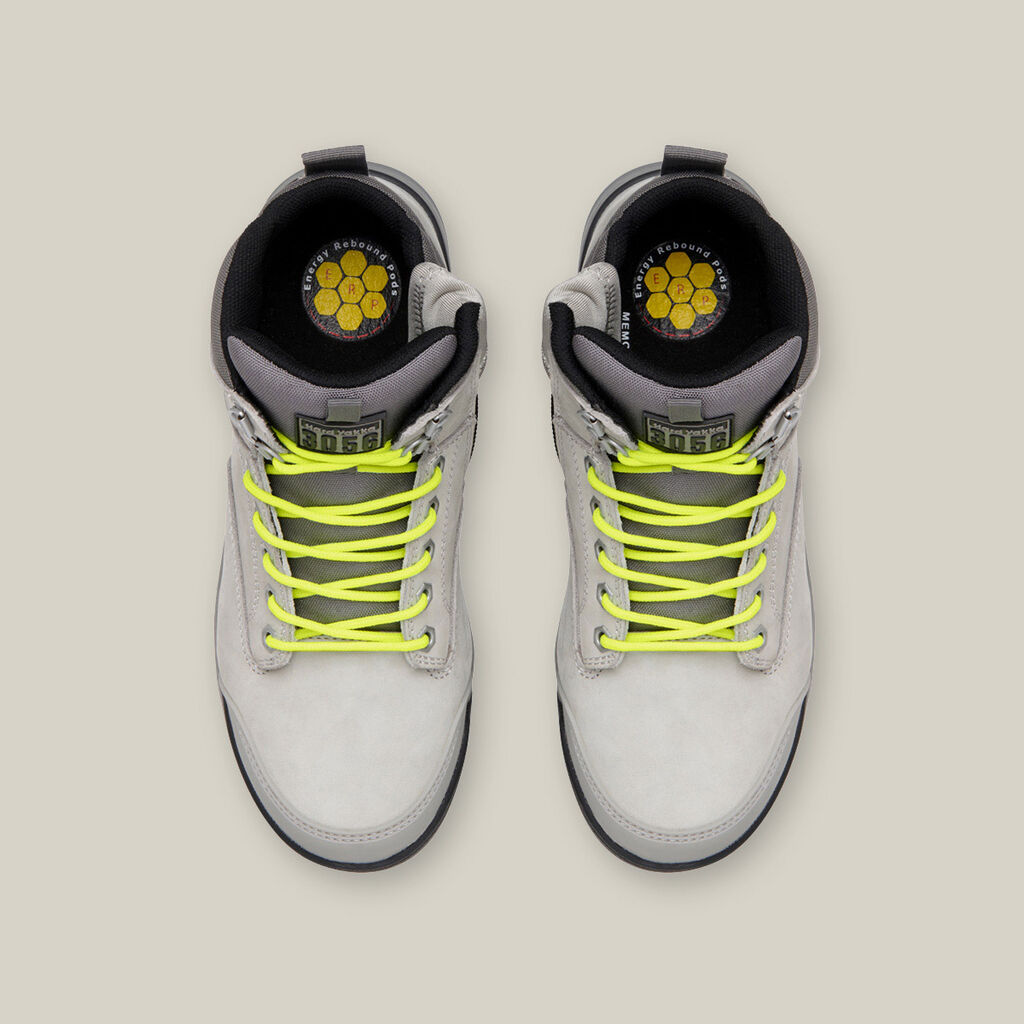 3056 LACE UP & SIDE ZIP STEEL TOE SAFETY BOOT - GREY