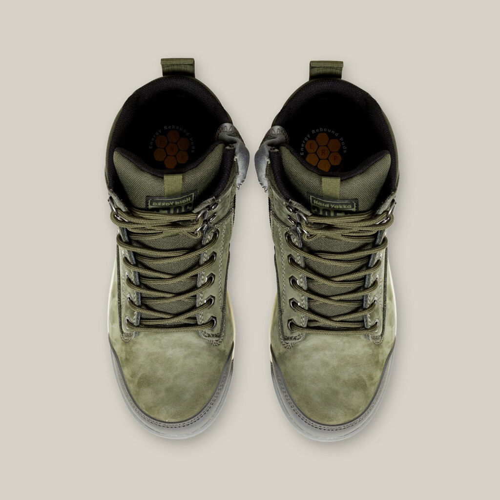 3056 LACE UP & SIDE ZIP STEEL TOE SAFETY BOOT - OLIVE