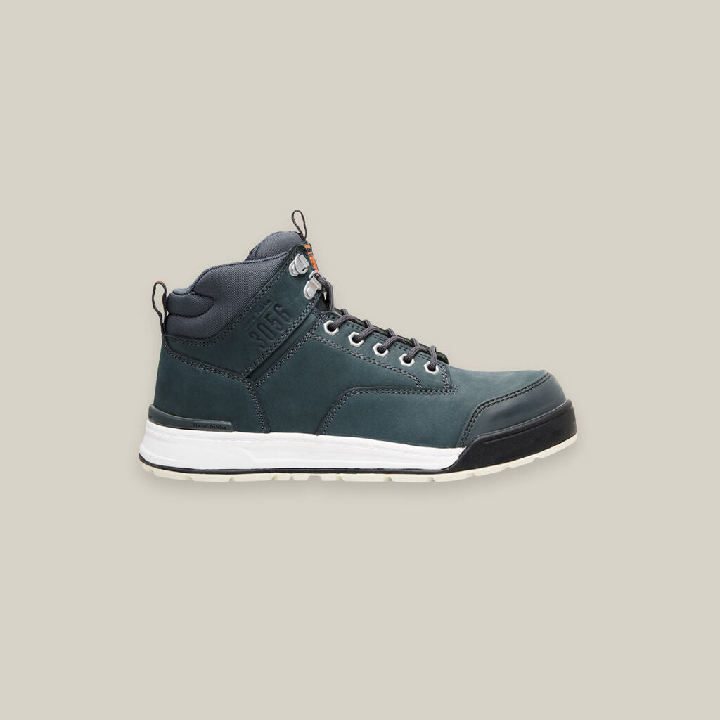 3056 LACE UP & SIDE ZIP STEEL TOE SAFETY BOOT - NAVY