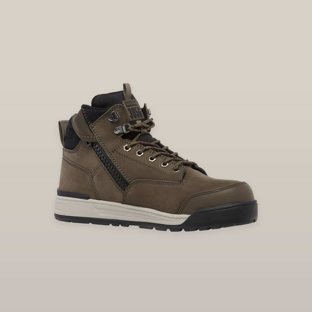 3056 LACE ZIP SAFETY BOOT - CEDAR