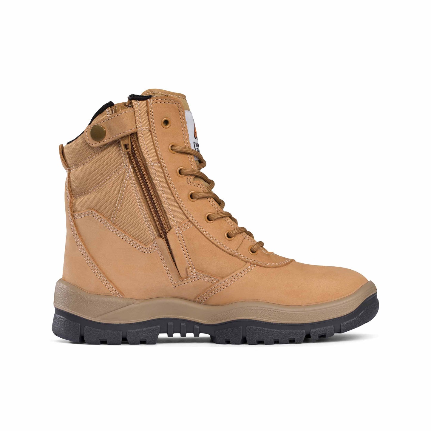 Wheat colored Boot-High Leg ZipSider