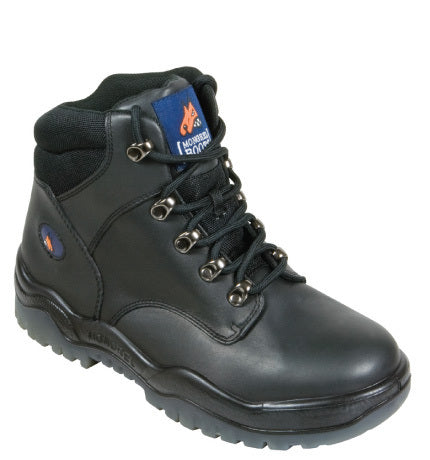 Women's Lace Up Boot with Steel Toe Cap