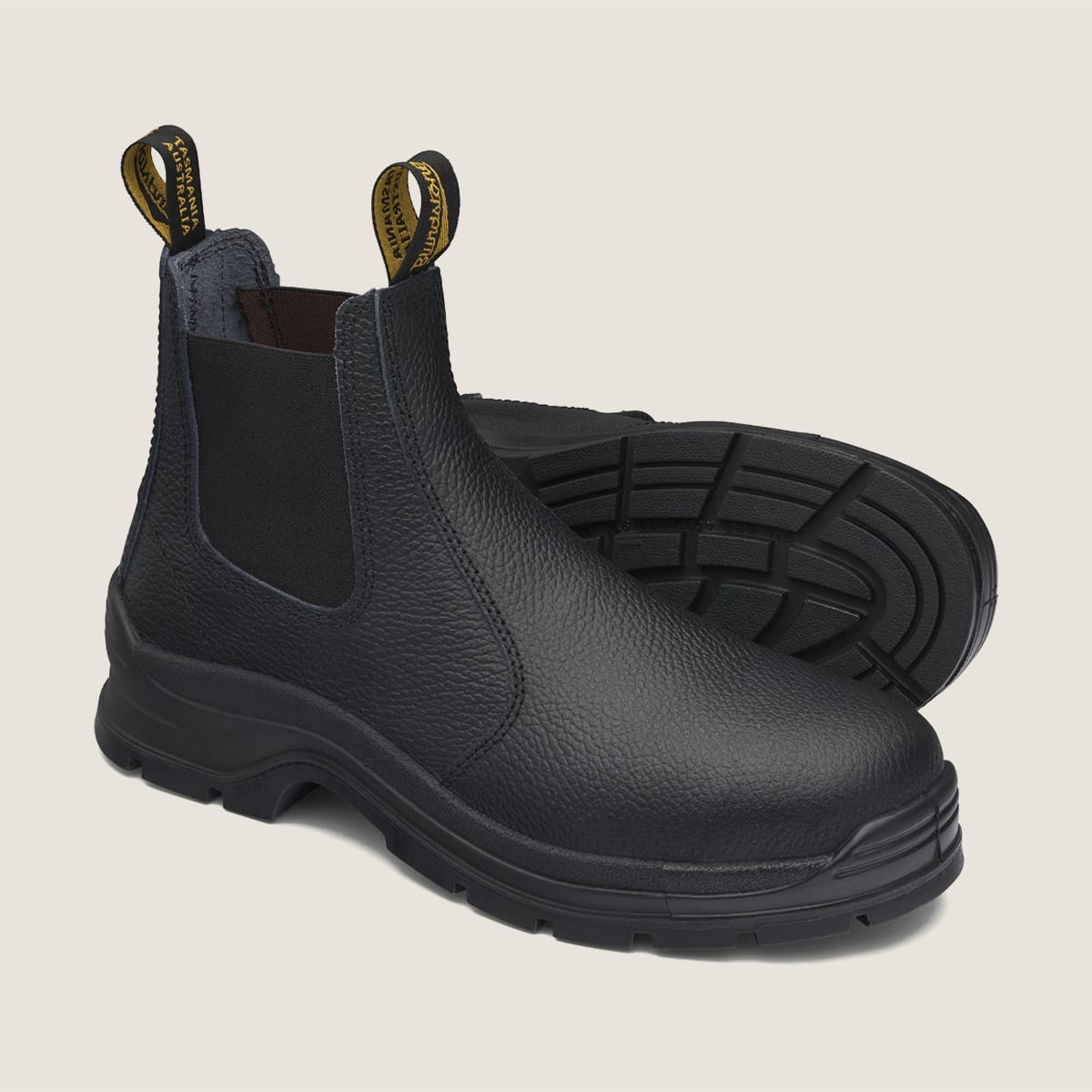 Black Elastic Sided Boots
