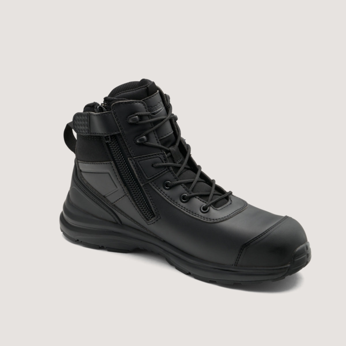 Black Microfiber Hiker Boots