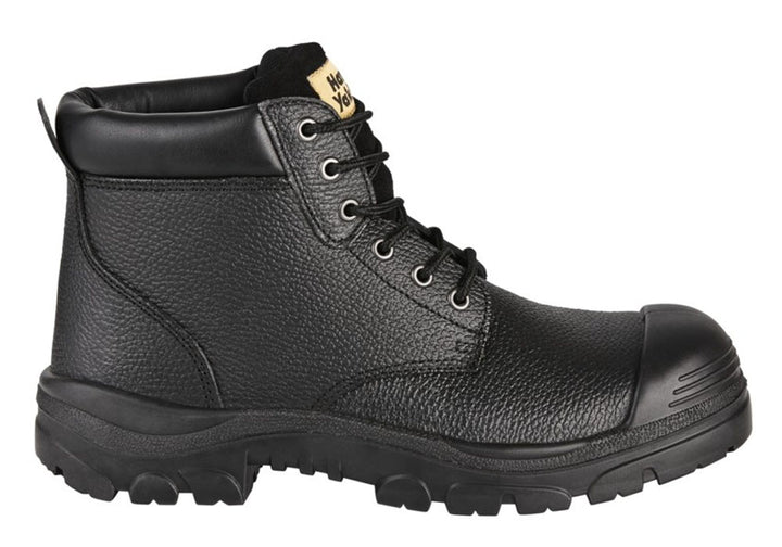 GRAVEL LACE UP STEEL TOE SAFETY BOOT - BLACK