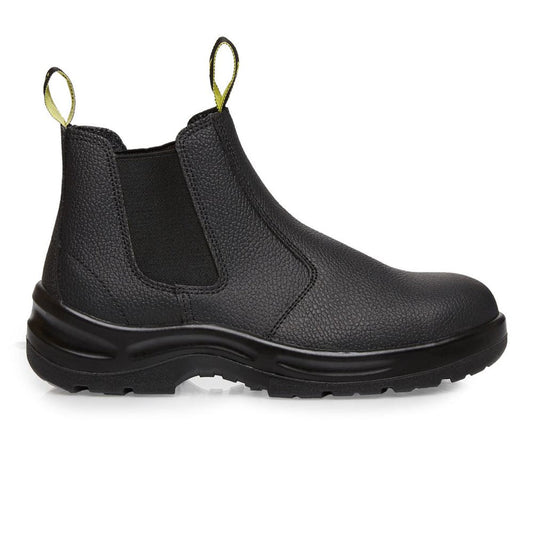 MFW18111-BULL SLIP ON WORK BOOT-Black