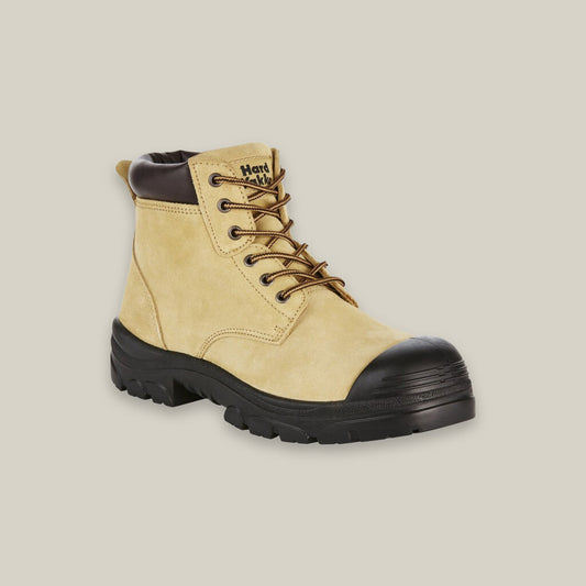 GRAVEL LACE UP STEEL TOE SAFETY BOOT - SAND